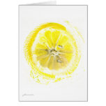 Lemon watercolor card