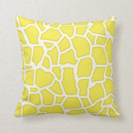 lemon print pillow