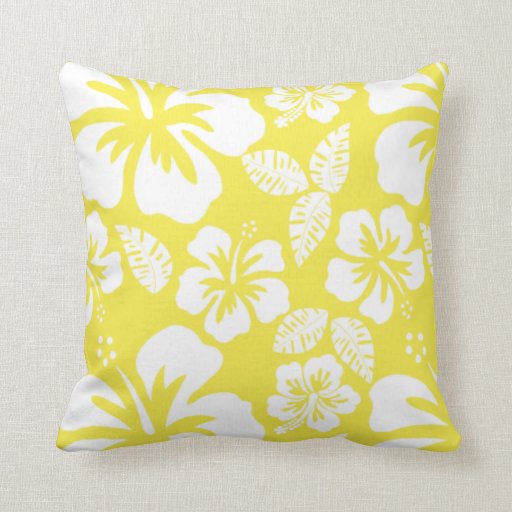 lemon yellow hawaiian tropical hibiscus throw pillow zazzle lemon yellow hawaiian tropical hibiscus throw pillow zazzle