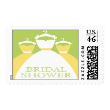 Lemon Zest Yellow Bridal Shower Invitation Stamps