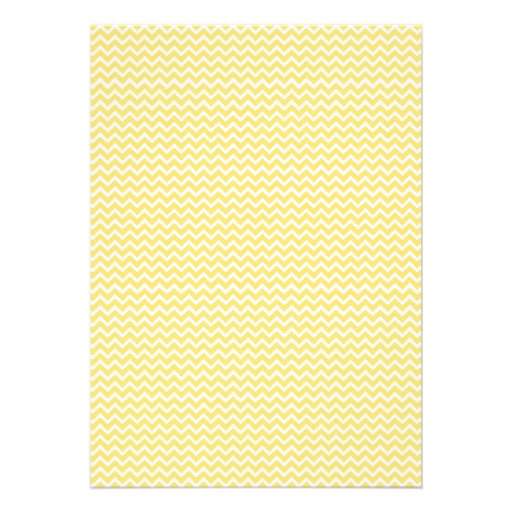 Lemon Zest Yellow Chevron Bridal Shower Invite