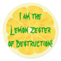 Lemon Zester of Destruction! Sticker