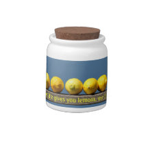 Lemonade Heroes Sugar Jar Candy Dishes