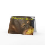 Lemonade: if life gives you lemons greeting card