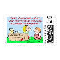 lemonade learned pre-school postage
