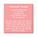 Lemonade Scones Recipe Magnet color by kidsfunrecipemagnets Lemonade Scones Recipe Magnet color
