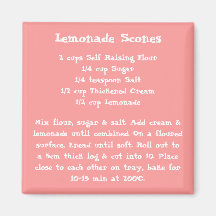 Lemonade Scones Recipe Magnet color