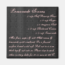 Lemonade Scones Recipe Magnet silk