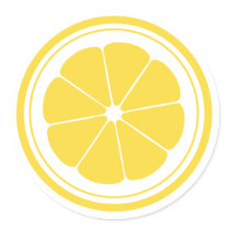 Lemonade Stand Lemon Stickers