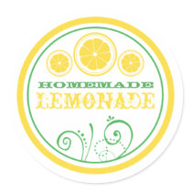 Lemonade Stand Logo Stickers