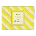 Lemonade Stripes Greeting Cards