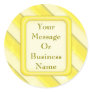 Lemonade Stripes Round Sticker