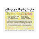 Lemoncello Martini Recipe Postcard