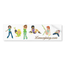 Lemonjuicy's Resident Gals bumper stickers by lemonjuicy Lemonjuicy's Resident Gals bumper stickers