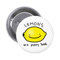 Lemons are pretty good badge (button) buttons