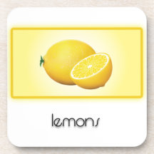 Lemons Beverage Coasters