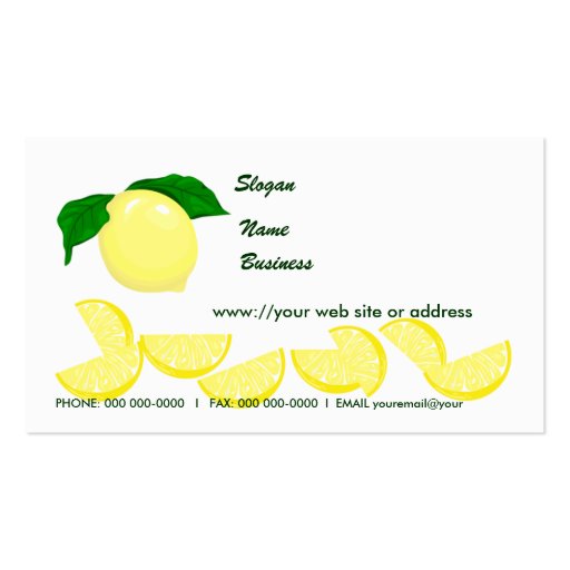 Lemons Business Card