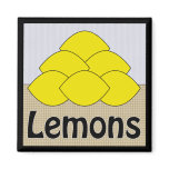 Lemons Series 2 Square Magnet
