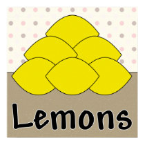 Lemons Series 4 Print by estjohn Lemons Series 4 Print
