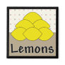 Lemons Series 4 Square Magnet