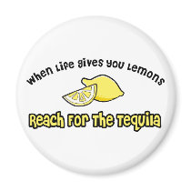 Lemons... Tequila Fridge Magnets