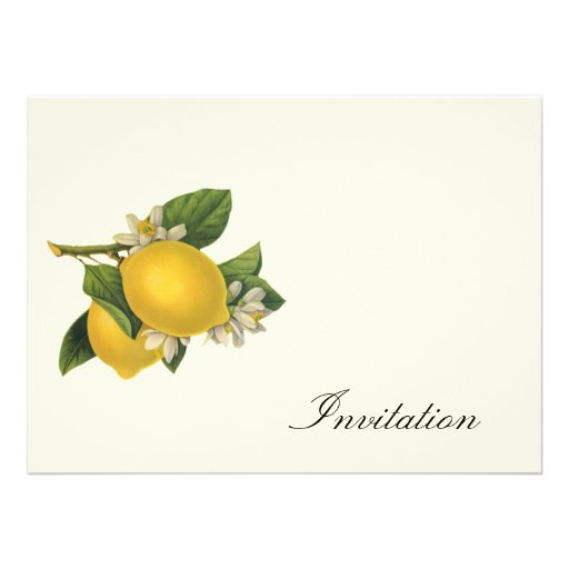 Lemons  - Vintage Invites