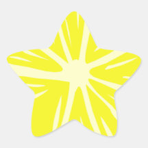Lemony Goodness Star Stickers