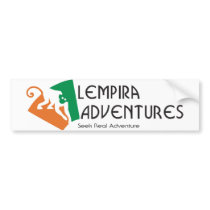 Lempira Adventures Bumper Sticker bumper stickers by malkion Lempira Adventures Bumper Sticker bumper stickers