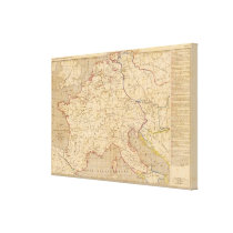 L'Empre de Charlemagne de 768 a 814 Canvas Print