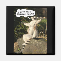 Lemur Love You This Much Funny  Fathers Day Refrigerator Magnet