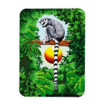Lemur of Madagascar Flexible Magnets