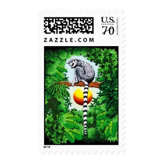 Lemur of Madagascar Postage Stamp