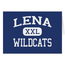 Lena - Wildcats - High School - Lena Wisconsin Card