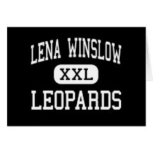 Lena Winslow - Leopards - Junior - Lena Illinois Greeting Cards