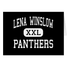 Lena Winslow - Panthers - High - Lena Illinois Greeting Card