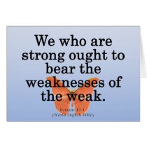 Lend a Helping Hand Romans 15-1 Card