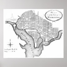 L'Enfant's Plan of Washington Posters