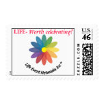 LENI Rainbow Daisy Logo Stamp