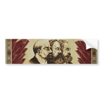 Lenin Marx Engels socialist bumper sticker bumper stickers by PhilosophyShop Lenin Marx Engels socialist bumper sticker bumper stickers