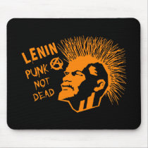 Lenin Punk Not Dead C mousepads by futbolko Lenin Punk Not Dead C mousepads
