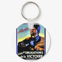 L'ennemi St A Nos Portes! Alerte! keychains by ww2posters L'ennemi St A Nos Portes! Alerte! keychains