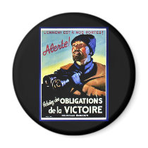 L'ennemi St A Nos Portes! Alerte! magnets by ww2posters L'ennemi St A Nos Portes! Alerte! magnets
