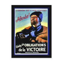 L'ennemi St A Nos Portes! Alerte! postcards by ww2posters L'ennemi St A Nos Portes! Alerte! postcards