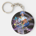 Lenny Fine Surrealist artist photo self portrait Key Chains
