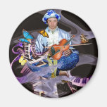 Lenny Fine Surrealist artist photo self portrait Fridge Magnet