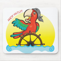 Lenny the Pirate Parrot Mouse Pad