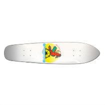Lenny the Pirate Parrot skateboards
