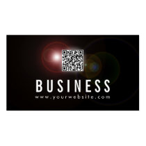 Lens Flare QR Code Programmer Business Card