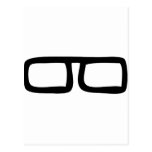 lentes del empollón tarjeta postal