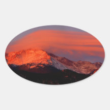 Lenticular Cloud over Pikes Peak Sticker